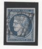 Cérès N° 4a (Bleu Foncé) Avec Oblitération Grille De 1849  TTB - 1849-1850 Ceres