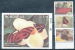 HONDURAS 1992 BUTTERFLIES SET AND S/S SC# 370-373 VF MNH SCARCE - Honduras