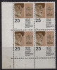 India MNH 1977, Block Of 4, A.K.Coomaraswamy, Art Historian, History, Hindu God Siva, Dance Posture Idol., - Blocs-feuillets