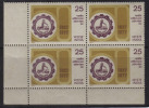 India MNH 1977, Block Of 4, Federation Of Indian Chamber Of Commerce & Industry, Tractor, Agriculture., Etc., - Blocks & Kleinbögen