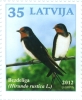 Latvia / Lettonie - Bird 2012 Swallow ; GOLDFINCH  MNH - Hirondelles