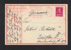 Romania PC 1941 Red Cancellation To Germany - Lettres & Documents