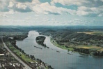 BR2040 View From The  Drachenfels On The Rhine Valley With Nonnenwerth Island   2 Scans - Koenigswinter