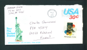 UNITED STATES  -  1993  Aerogramme  Used To Kuwait As Scan - 3c. 1961-... Cartas & Documentos