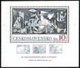 CZECHOSLOVAKIA 1981 Picasso Paintings GUERNICA S/S MNH SPAIN CIVIL WAR - Picasso