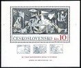 CZECHOSLOVAKIA 1981 Picasso Paintings GUERNICA S/S MNH SPAIN CIVIL WAR - Lots & Serien
