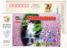Mountain Waterfall,bottled Water,CN02 Baogele Strontium-rich & Oxygen Enrichment Mineral Water Advert Pre-stamped Card - Autres & Non Classés