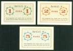 RRR CROATIA , N D H , CONCERN MARIC ZAGREB , 1 , 2 & 5 KUNA ND 1941 , UNC - Croatia