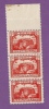MONACO TIMBRE N° 61 NEUF SANS CHARNIERE LE ROCHER BANDE DE 3 - Unused Stamps
