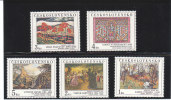 CESKOSLOVENSKO - CECOSLOVACCHIA - 1984 QUADRI GALLERIE NAZIONALI - 5 VALORI INTEGRI - Neufs