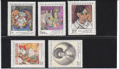 CESKOSLOVENSKO - CECOSLOVACCHIA - 1972  QUADRI GALLERIE NAZIONALI - 5 VALORI INTEGRI - Unused Stamps