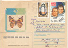 USSR Cover Sent To Germany 1985 With More Stamps And Butterfly Cachet - Brieven En Documenten