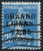 Grand Lebanon #6a Used Double Overprint Error From 1924 - Oblitérés