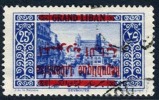 Grand Lebanon #95Aa Used Inverted Overprint Error From 1928 - Oblitérés