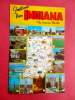 Map---  Greetings From Indiana  Early Chrome  ==   Ref   558 - Other & Unclassified