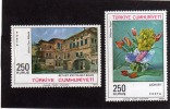 TURCHIA - TURKÍA - TURKEY 1973 PAINTINGS BEYAZIT  ISTANBUL AKBULUT - FLOWERS SEYYIT  - DIPINTI MNH - Unused Stamps