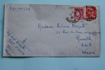 Lettre :Blida Alger BEP CTART Pr Marseille- Timbres N°229-238 (Algérie Ex Colonie Française) 1947 - Brieven En Documenten