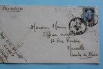 Lettre :Blida Alger C/C Negretti CTART Pr Marseille- Timbre  N°239 (Algérie Ex Colonie Française)18/04/1944 Guerre - Lettres & Documents