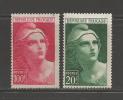 FRANCE 1945 Mint Hinged Stamp(s) Marianne 20 Franc And 100 Franc  Nr. 703+706 - 1945-54 Marianne (Gandon)