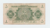 Libya / Tripolitania 1 Lira 1943 "F" RARE Banknote P M1 - Libia