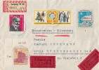 DDR Eilbote-R-Brief Mif Minr.3x W ZD 42,893,899 OER,915 Leipzig - Briefe U. Dokumente