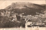CPA MONACO - La Palais Du Prince Et La Tête De Chien - Timbre 5 Cts 1907 - Viste Panoramiche, Panorama