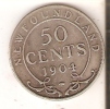 MONEDA DE PLATA DE CANADA - NEW FOUNDLAND 50 CENTS AÑO 1904 EDWARDUS VII (COIN) SILVER,ARGENT. - Canada