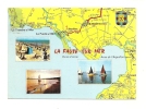 Cp, Carte Géographique, La Côte Des Fleurs - La Faute-sur-Mer (85), écrite - Landkarten