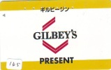 Télécarte Japon * ALCOOL * GILBEY'S (165) PHONECARD JAPAN * Alcohol * DRANK * DRINK * BEVERAGES  * - Alimentation