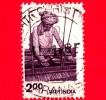 INDIA - 1980 - USATO - Tessitura - Tissage - Weaver - Handloom - 2.00 - Used Stamps