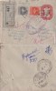 India, Map, Lion Pillar, Registered Postal Stationary Envelope,  As Scan - Briefe