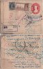 Br India, King George VI, Train, Railway, Locomotive, Registered Postal Stationary Envelope,  As Scan - Enveloppes