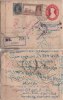 Br India, King George VI, Train, Railway, Locomotive, Registered Postal Stationary Envelope,  As Scan - Briefe