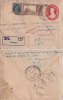 Br India, King George VI, Train, Railway, Locomotive, Registered Postal Stationary Envelope,  As Scan - Buste