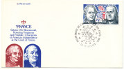 France FDC 15-5-1976 U.S. Bi-Centennial 1776 - 1976 With Cachet - Onafhankelijkheid USA