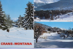 SUISSE.VALAIS.CRANS MONTANA.MULTIVUES.HIVER. - Crans-Montana