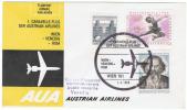 Oostenrijk AUA  Erstflug 1964 - Caravelle - Wenen - Venetie - First Flight Covers