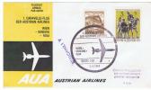 Oostenrijk AUA  Erstflug 1964 - Caravelle - Wenen - Rome - First Flight Covers