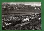 VADUZ  - BLICK IN DAS RHEINTAL Vaduz Est La Capitale Du Liechtenstein, CPSM  Grd Format  Vue Aériénne - Liechtenstein