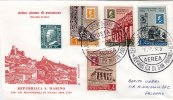 SAN MARINO / PALERMO - Centenario Dei Francobolli Di Sicilia  1859-1959 _ Posta Aerea - Storia Postale