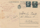 PALERMO / CASTELTERMINI - Card_ Cartolina Pubblicitaria 1941  " Salvatore PORSTO -  Avv.  Proc. Legale   " - Cent. 15+15 - Publicité