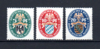 Armoiries, Prusse, Bavière, Saxe, 368 / 370*, (Mi 375/77), Cote 15 €, - Neufs