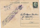 CASTELTERMINI / Città  Card_ Cartolina Pubblicitaria (Targhetta) 1930-40  " Min. Agricol E Foreste " - Cent. 15 - Reclame