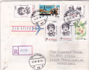 Registered Cover Rumania To Honduras 2000 - Briefe U. Dokumente