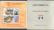 ITALIA - ITALY - POSTE ITALIANE IPZS ERINNOFILO CELEBRAZIONI COLOMBIANE NUMERATO 12082/16000  - 1992 - Christophe Colomb