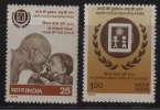India MNH 1979, Set Of 2, International Year Of Child, Gandhi & Kinder, As Scan - Unused Stamps