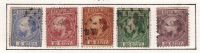 Pays Bas: Série De 1867, « Guillaume III»,N°7 / 8 / 9 / 10 / 11 (5 Timbres) - Used Stamps