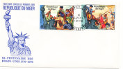 Niger FDC 8-4-1976 U.S. Bi-Centennial 1776 - 1976 With Cachet - Onafhankelijkheid USA