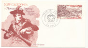 New Caledonia FDC 14-6-1976 U.S. Bi-Centennial 1776 - 1976 With Cachet - FDC