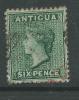 Antigua N° 5 O Effigie De Victoria : 6 P. Vert, Oblitération Légère Sinon TB - 1858-1960 Colonie Britannique